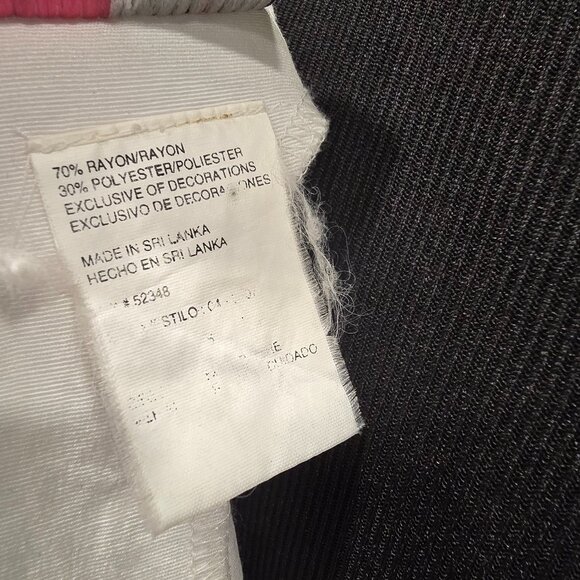 Vintage M.H.M Melissa Harper Dress Size Medium Green & Ivory Rayon & Poly - Picture 3 of 16